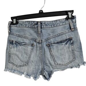 Y2K Booty Free People Cut Off Jean Shorts Women 26 High Rise Boho Distressed